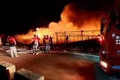 快訊/火勢延燒漏夜搶救！澎湖西嶼垃圾掩埋場發生大火　原因目前仍不明