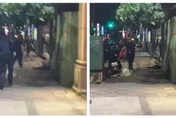 覺得你很跩！蘆洲男走出KTV「摑他一巴」釀大亂鬥　條子來他們還停不下來