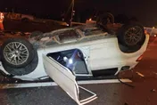 影/國1自撞車禍！21歲情侶「疑沒繫安全帶」噴飛雙亡　家人認屍淚崩：不知她有車
