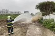 快訊/管線遭挖斷！竹北生醫園區瓦斯外洩　周圍百公尺管制禁入
