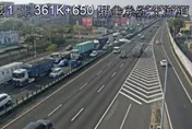 快訊/國1南下365K處3車連環撞　回堵5公里車速剩30