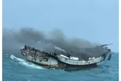 苗栗新埔外海火燒船　台中海巡隊救援3人