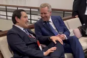 馬英九到希臘遇到老朋友！這大咖熱情稱「President　Ma」