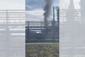 影/俄煉油廠再遭無人機攻擊　2天內第二次爆炸