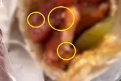 影/噁心！男子買肉餅一口咬下見「活蛆亂竄」　投訴店家僅獲「44元賠償金」
