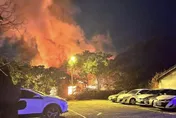 影/台中國有財產署宿舍遭燒毀　男子亂丟煙蒂引火勢遭逮