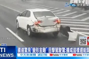 影/國道驚見「變形金剛」！附近車輛怕爆快閃　警方曝真相