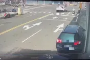 影/高雄婦騎單車鬼切險遭輾　她裝沒事離開恐挨告