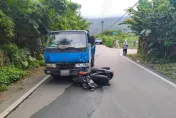 79歲老翁駕駛貨車巷口急左轉　騎士遭撞噴飛腦死身亡