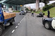 快訊/新莊貨車疑違規左轉撞機車　騎士噴飛送醫不治