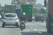 影/女警追車拼命飆上國道！穿梭車陣超驚險　國道警依法開罰
