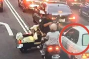 影/路見不平！他酒駕撞倒女騎士心虛落跑　3機車包抄攔下
