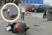 影/車來了卡緊跑！擦撞一瞬間他使出「跑酷」　神脫離事故現場