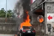影/苗栗新東大橋下火燒車　滅火驚見死者成焦屍