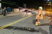 放暑假沒事做？五股屁孩群深夜路中間「燒這東西」逃逸　警以車追人中