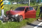 綠島去不成！台東長濱男自撞、車頭爛　3友全送醫、獨他沒事