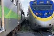 通勤族注意！雨彈狂轟台鐵軌道釀淹水　「瑞芳=猴硐」列車暫時不通