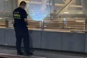 影/求職不順掏槍開射！美麗島站傳槍案　玻璃帷幕破裂成雪片狀