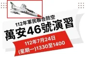 士林分局「萬安演習」海報出包？　假想敵機臨空竟是美軍！