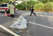 花蓮重機追撞工程車　騎士「噴飛當場亡」現場畫面曝