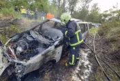 金門天下第一哨火燒車！「車頭爆炸」男爬出呻吟求救　送醫不治
