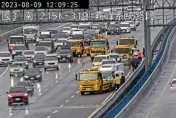 快訊/國3北向彰化芬園段「連4起車禍」！疑天雨釀災10車受損、2傷送醫