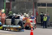 快訊/新竹恍神男追撞機車　騎士「夾心」貨車命危！送醫搶命