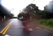 影/X你娘哩！騎士急煞車「嚇到後方8+9」國罵連噴　2山道猴下場超級慘