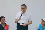 影/柯文哲探視南投颱風災區　居民驚爆：照中央公布防災資訊早就沒命