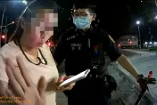影/大燈沒開酒駕肇逃！高雄E奶妹被逮嗆「我家有錢」又跪哭「我錯了可以嗎」