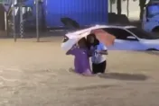 海葵颱風/海葵登陸福建雨彈狂炸水淹及膝　消防車墜河遭沖走3人失聯