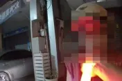 影/一吹整根紅紅的！台中失戀妹酒駕遭攔　蹲地合十拜託阿sir「放我一馬」