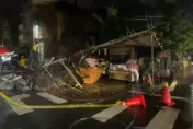快訊/大雨狂炸！嘉義市木房瞬間倒塌　現場緊急封鎖