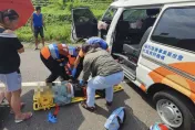 快訊/台南長照專車出意外！自撞電桿駕駛受困釀3人傷