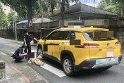 影/行人地獄！北市婦遭左轉小黃撞擊　倒臥地上險遭輾