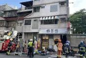 快訊/新莊手搖店2樓起火！男女困梯間1手掌燙傷、1昏迷送醫