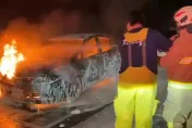 影/基隆女車內「烤肉」引火燒車！前後2輛車慘遭火舌波及