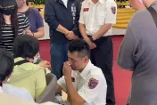 屏東高爾夫球具廠大爆炸/4英雄一夕隕落！屏二分隊長李炯佑靈堂單膝下跪痛哭