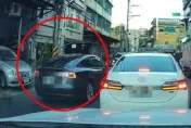 影/逼退片！新莊超狂特斯拉「不想等」一路逆向衝　順向車硬起來堵回去