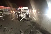 快訊／中秋節不平靜！國3樹林段北向凌晨7車追撞　女拋飛車外釀1死3傷
