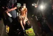 影/鬱卒望高寮散心突失蹤9小時　警消聽聲辨位摸黑救回墜崖女