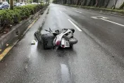 快訊/天雨路滑！北市外送員自摔一度救回　搶救最後仍不治
