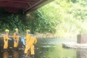 快訊/國慶浮屍！台中虹揚橋下黑衣男「頭部明顯傷勢」　身分待查