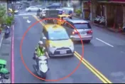 影/新手爸攔警喊「我太太快生了！」　警員騎車鳴笛開道送產婦到醫院