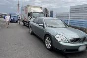 快訊/新北華江橋3車追撞車禍　肇事駕駛雙腿夾困受傷送醫