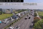 快訊／紫爆！國1北向彰化埔鹽段連環車禍　時速不到20公里