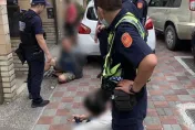 影/高雄通緝犯開失竊車輛遭攔查！暴衝警員遭壓制逮捕