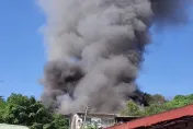 影/北市信義區宮廟惡火　全面燃燒濃煙竄天、1死1傷