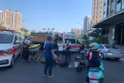 快訊/高雄砂石車擊落機車！87歲翁摔飛頭部重創　緊急送醫