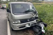 快訊/高雄林園車禍！小貨車「騎上機車」　雙載騎士1傷1命危